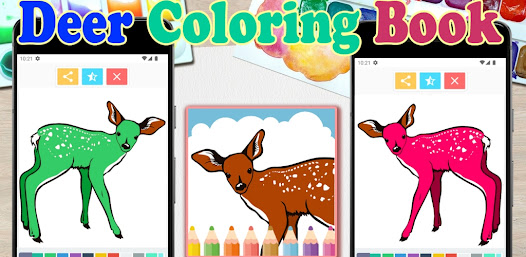 Deer Coloring Book 1.1 APK + Mod (Unlimited money) untuk android