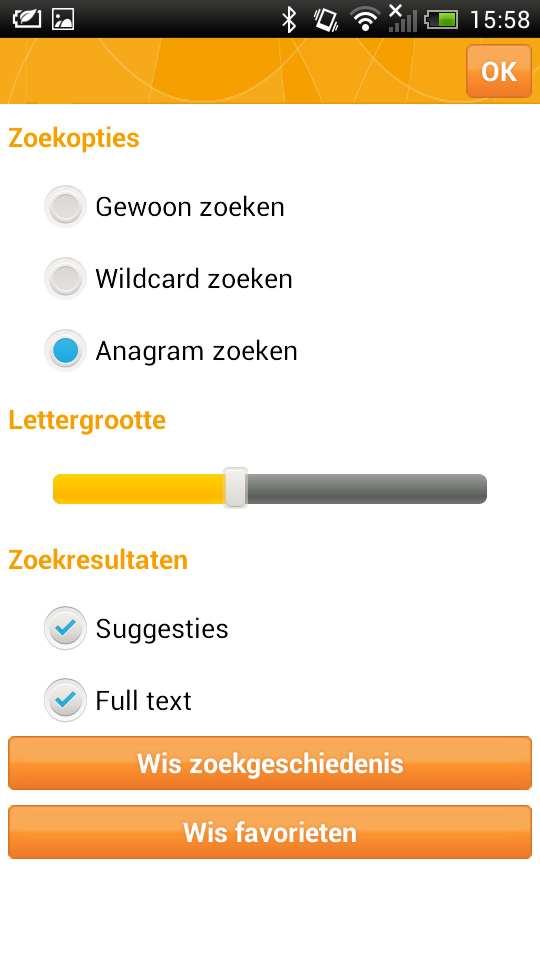 Android application Woordenboek Frans Prisma screenshort