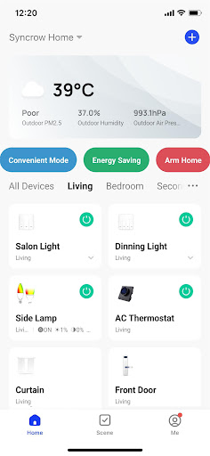 Android application Syncrow screenshort