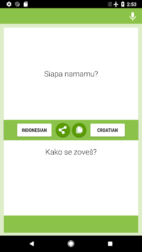 Android application Indonesian-Croatian Translator screenshort