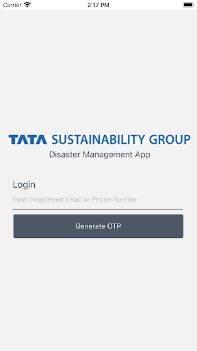 Android application Tata Disaster Response screenshort