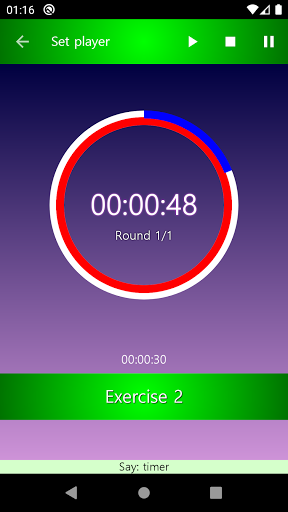Voice Interval Timer Screen 3