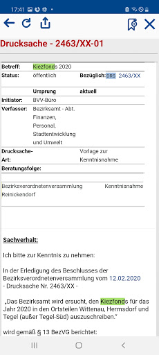 BVV Inspektor Screen 2