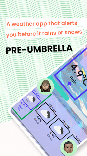 Android application PreUmbrella - umbrella Remind screenshort
