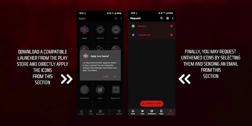 Screenshot of Abyss Red Icon Pack