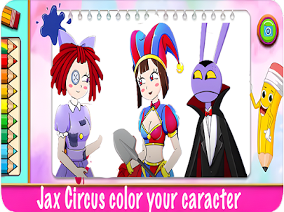 jax amazing pomni circus color