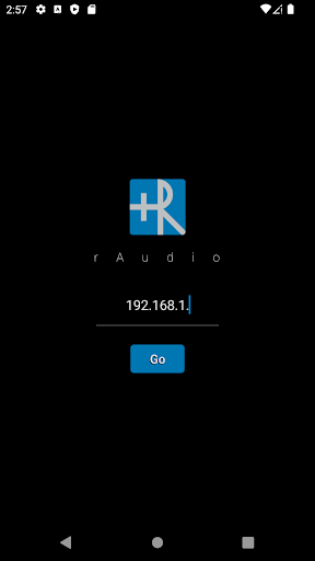 Android application rAudio screenshort