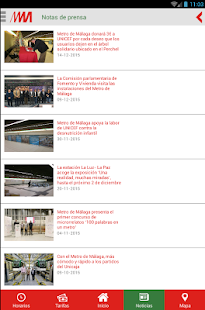 Metro de Málaga Oficial Screenshot