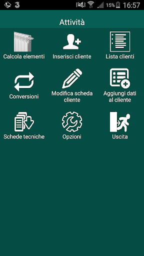 Android application Calcolo radiatori pro screenshort