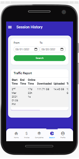 Android application Ridaonline screenshort