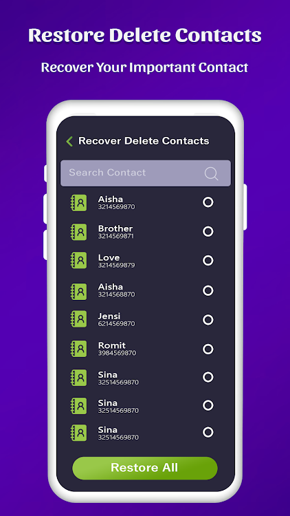Restore deleted contacts - 1.0.2 - (Android)