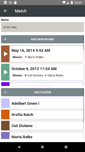 My Score Keeper Screen 3