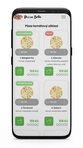 Android application Pizza Bella 2 screenshort