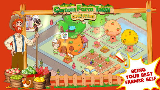 Cartoon Farm Town: Love Story