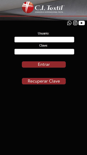 Android application CI Textil screenshort