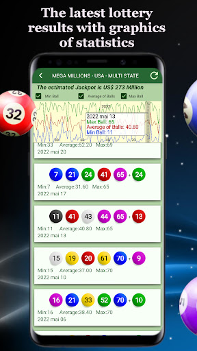 Android application Lotto generator & statistics screenshort