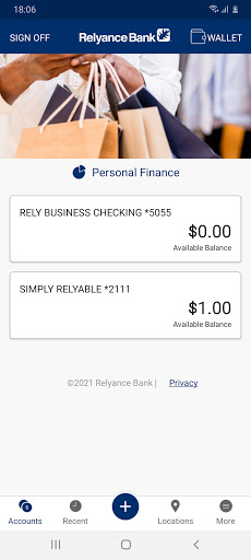 Relyance Bank Screen 2