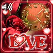 Love Roses Clock  Icon