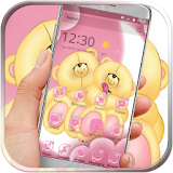 Bear love pink kawaii icon
