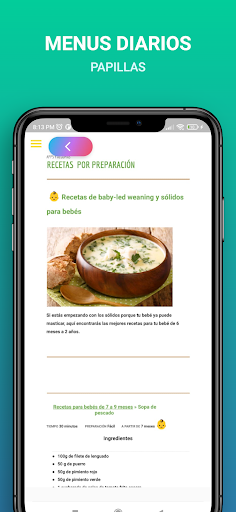 RECETAS PARA BEBES DE  6 MESES