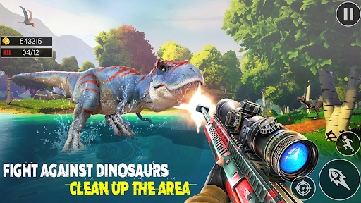 Android application Dinosaur Hunting Games offline screenshort