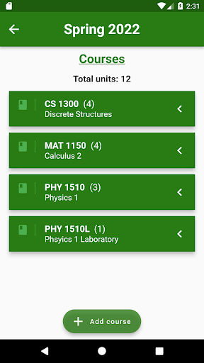 Poly Planner Screen 2