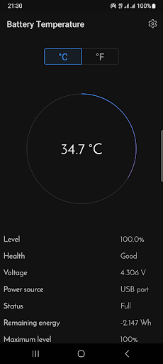 Battery Temperature 17