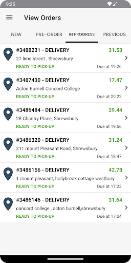 Order Manager Screen 2