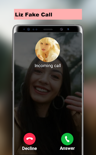 Android application Liz Fake Call screenshort
