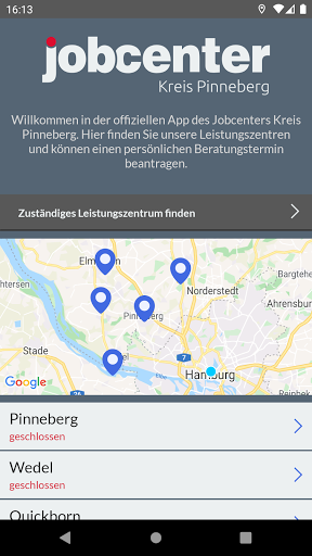 Jobcenter Kreis Pinneberg Screen 2
