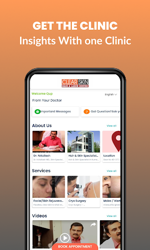 Android application Clear Skin Hair & Laser Center screenshort