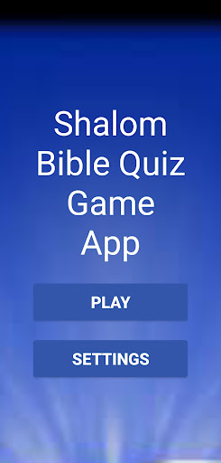 Android application Shalom Bible Quiz Game App screenshort