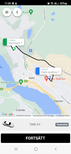 Kalix Taxi Screen 2