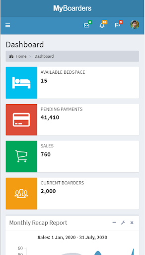 Android application MyBoarders screenshort
