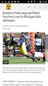 Mlive michigan football online