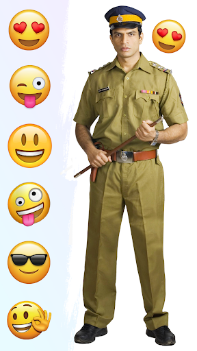 Men Police Photo Editor - Suit