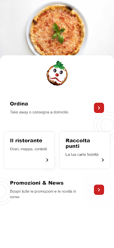 Android application Pizza Vuoi screenshort