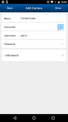 Android application QcamX screenshort