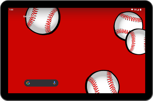 Baseballs Live Wallpaper
