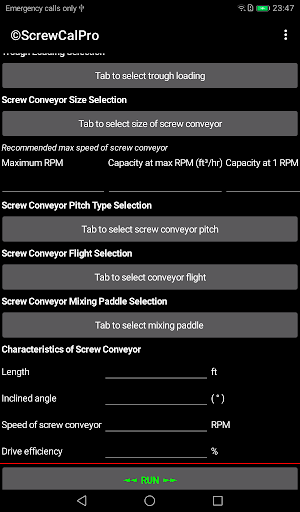 ScrewCalPro Screen 3