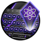 Tech Keyboard - Purple Black Fusion icon