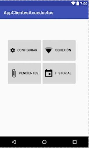 Android application appAcueductos screenshort