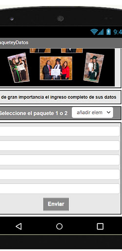 Android application Fotos de Grado screenshort