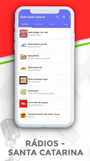 Android application Radios de Santa Catarina screenshort
