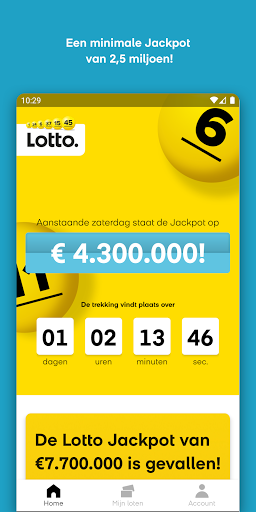 Android application Lotto screenshort