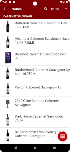 Wine & Dine Screen 2