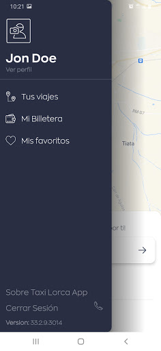 Taxi Lorca App Screen 2