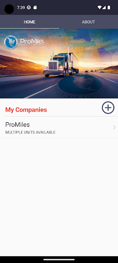 Android application ProMiles eCredentials screenshort