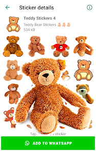 Captura 7 Pegatinas de oso de peluche android