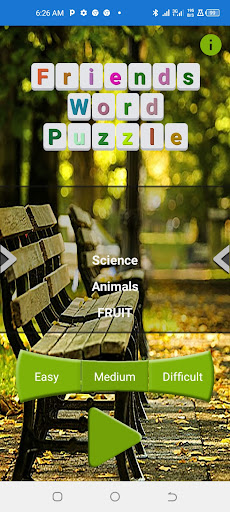 Android application Friends Word Puzzle screenshort